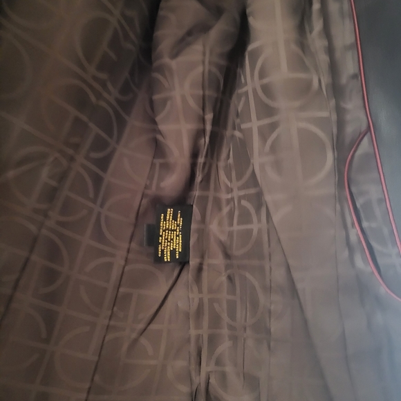 Cole Haan Lambskin Chocolate Leather Jacket 💯 BEAUTIFUL - Picture 6 of 10